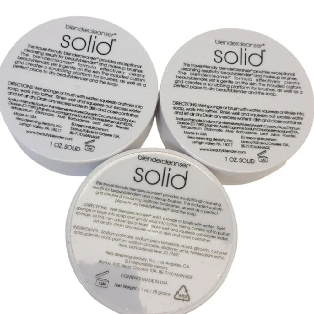 Beauty Blender Blendercleanser 1oz Solid Soap Lot of 3